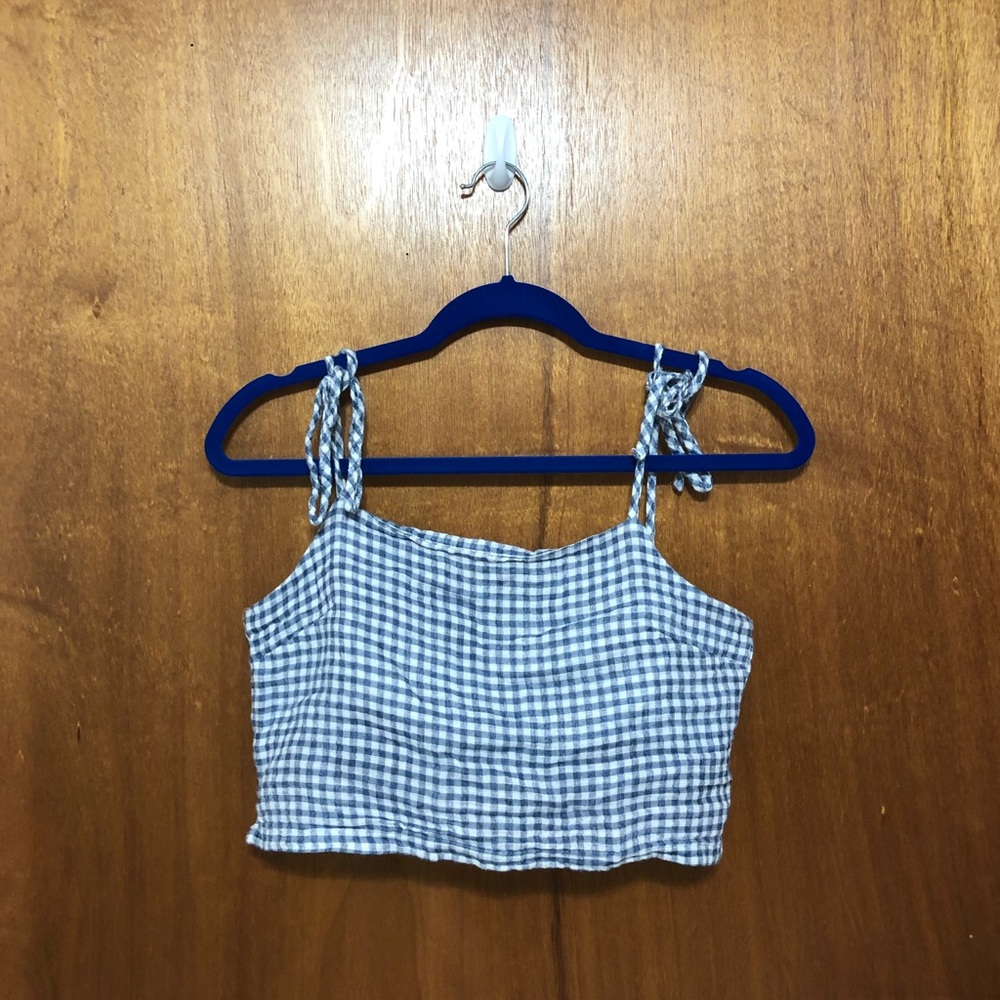 Brandy Melville Gingham Crop Top